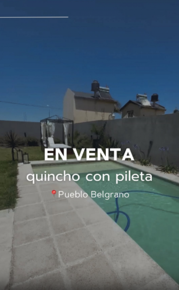  Quincho con pileta para disfrutar todo el verano.