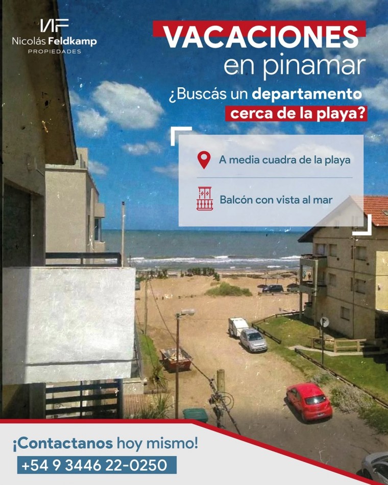 No te pierdas la oportunidad de disfrutar de tus vacaciones en Pinamar! 