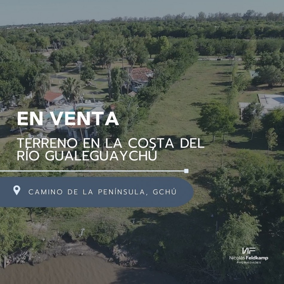 Terreno en la costa del Rio Gualeguaychu