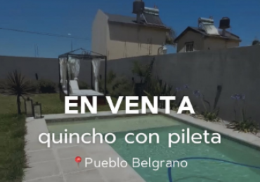  Quincho con pileta para disfrutar todo el verano.