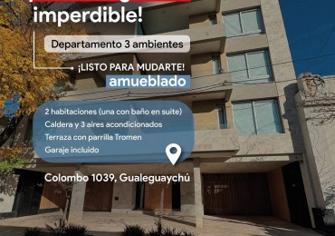 Nuevo ingreso en alquiler‼️ Departamento 3 ambientes listo para mudarte.