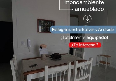 ALQUILER‼️Monoambiente amueblado